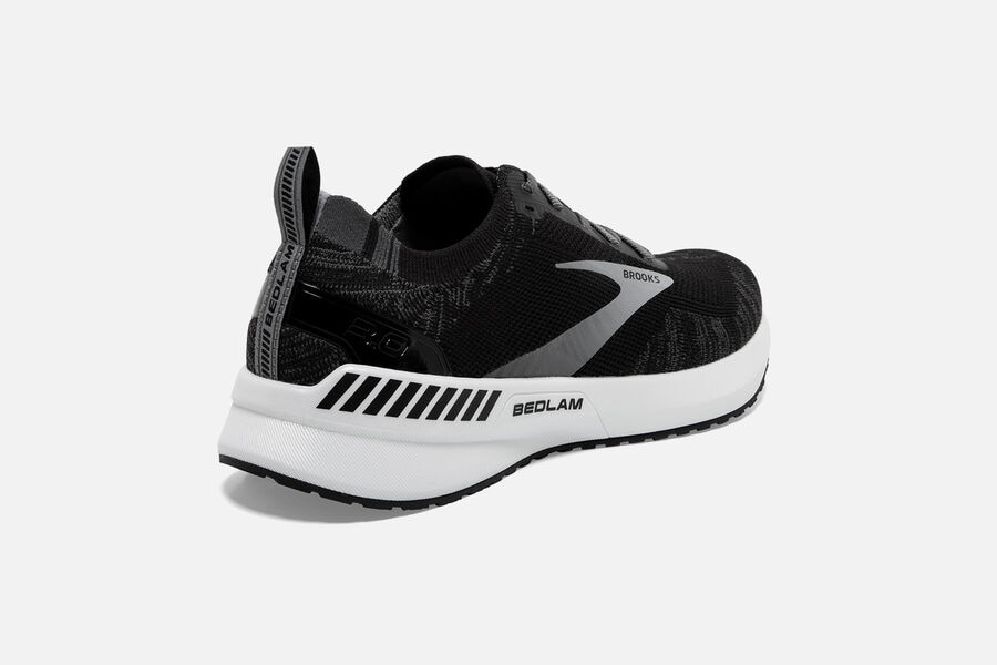 Brooks Running Shoes - Bedlam 3 Road Womens - Black/White - XGJ-132609